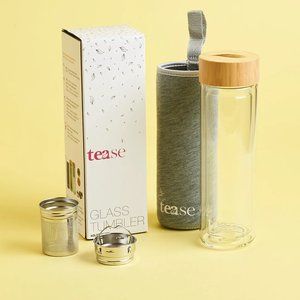 3 in 1 Sustainable Glass and Bamboo Tea Tumbler